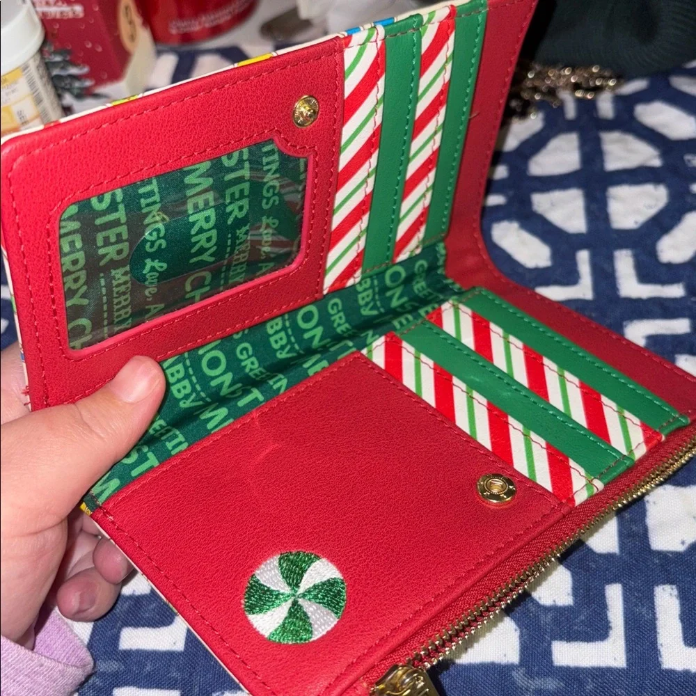 Loungefly Sesame Street Cream Character Wallet Christmas design